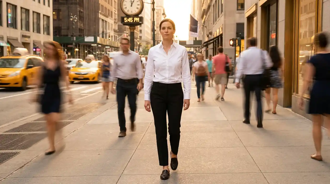Psychology Says Women Who Wear a "Uniform" Every Day Share These Traits 4 3. She Cares More About Purpose Than Approval