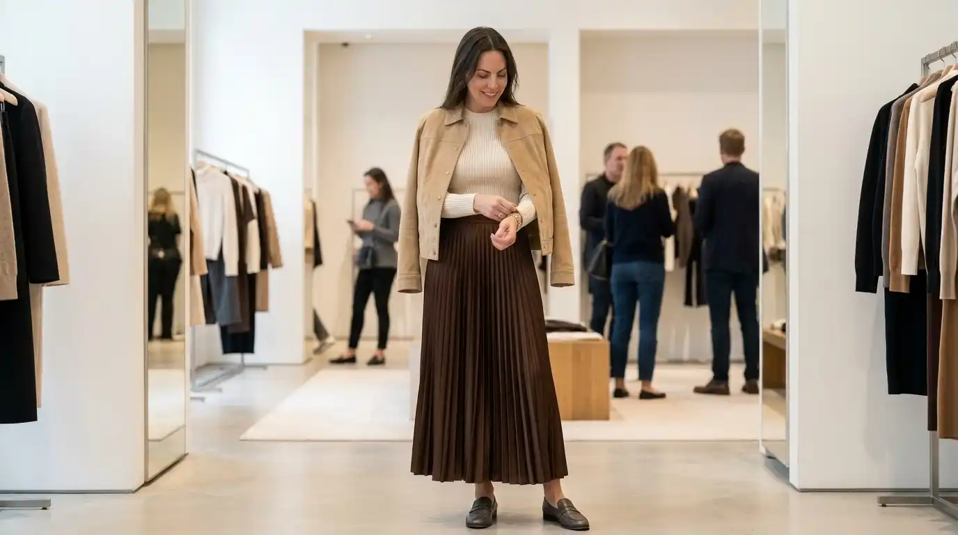 How to Dress Over 40 Without Looking Frumpy 4 3. Upgrade Your Basics with Subtle Textures