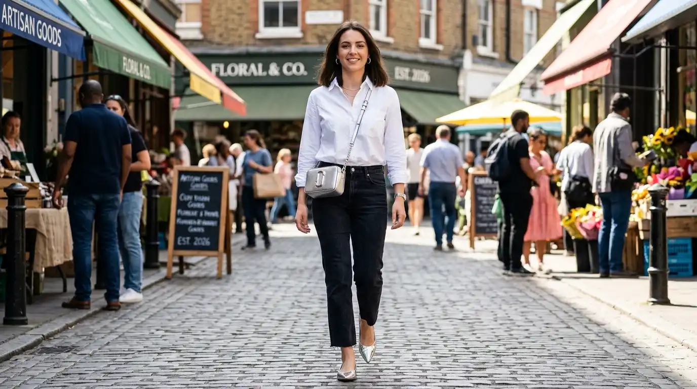 How to Dress Over 40 Without Looking Frumpy 5 4. Metallic Accessories as Your New Neutrals