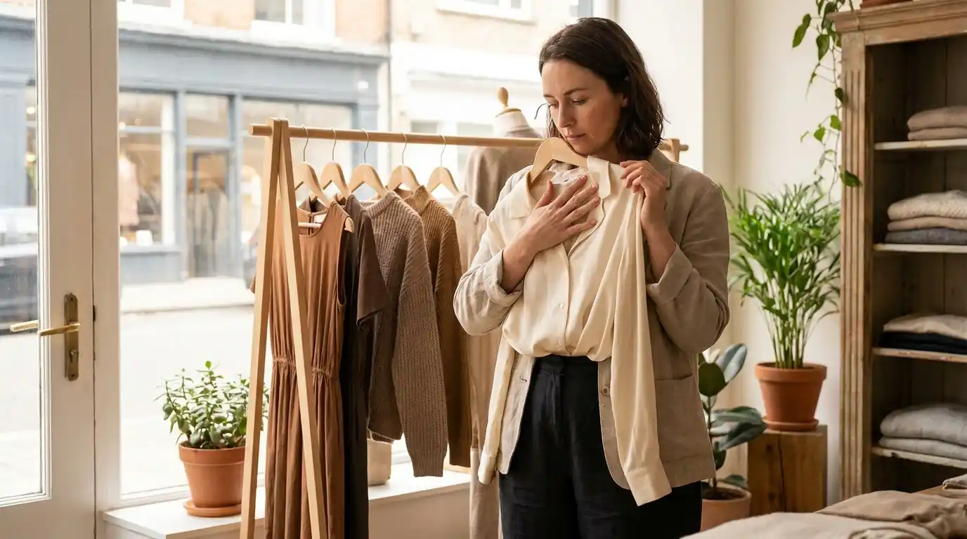 Psychology Says Women Who Wear a "Uniform" Every Day Share These Traits 6 5. She Shops With Intention
