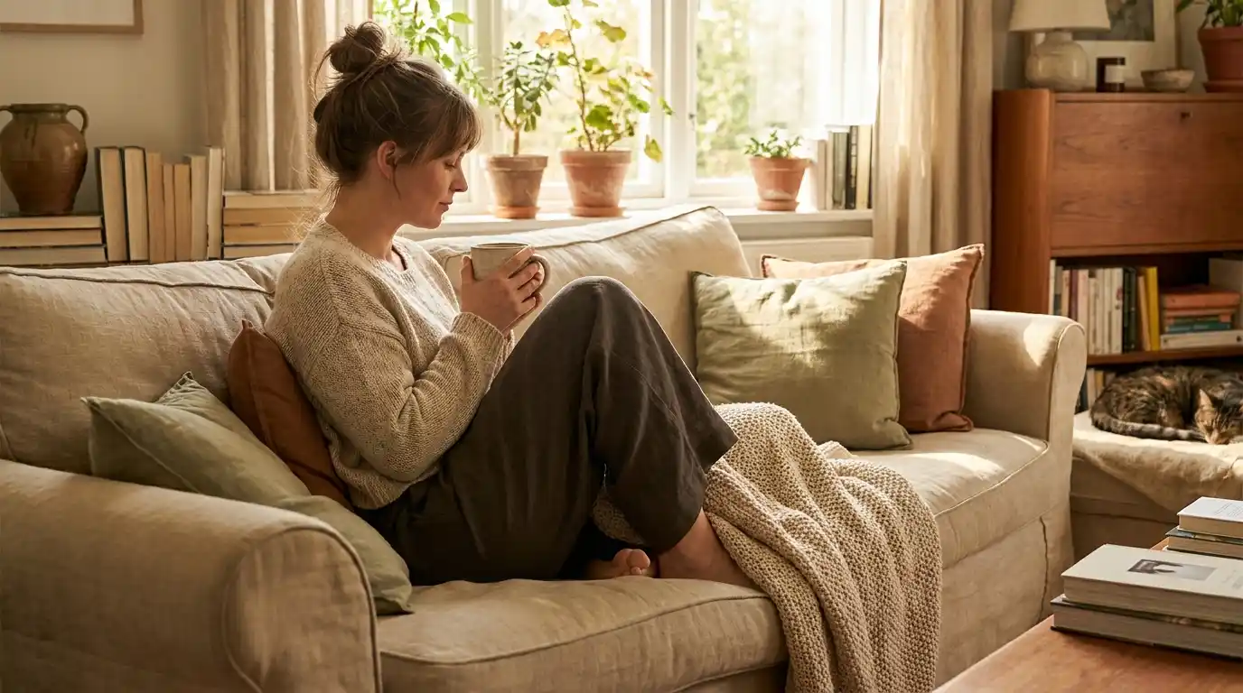 Psychology Says Women Who Wear a "Uniform" Every Day Share These Traits 9 8. She Values Calm and Comfort