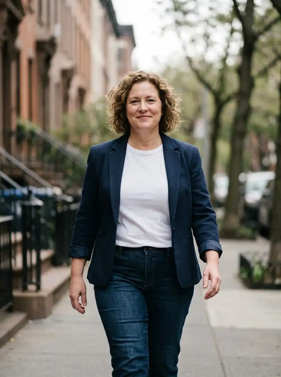 How to Look Effortlessly Chic Over 40 With the Clothes You Already Own 11 Add a structured layer like a blazer, trench, or long cardigan