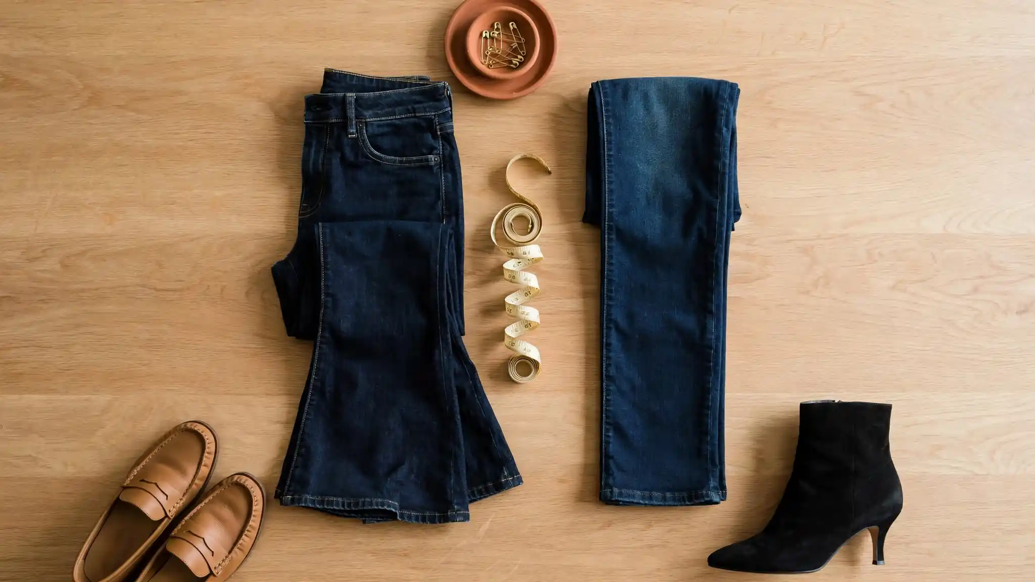 Bootcut vs Straight Leg Jeans Over 40