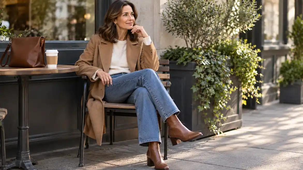 How to Style Ankle Boots Over 40