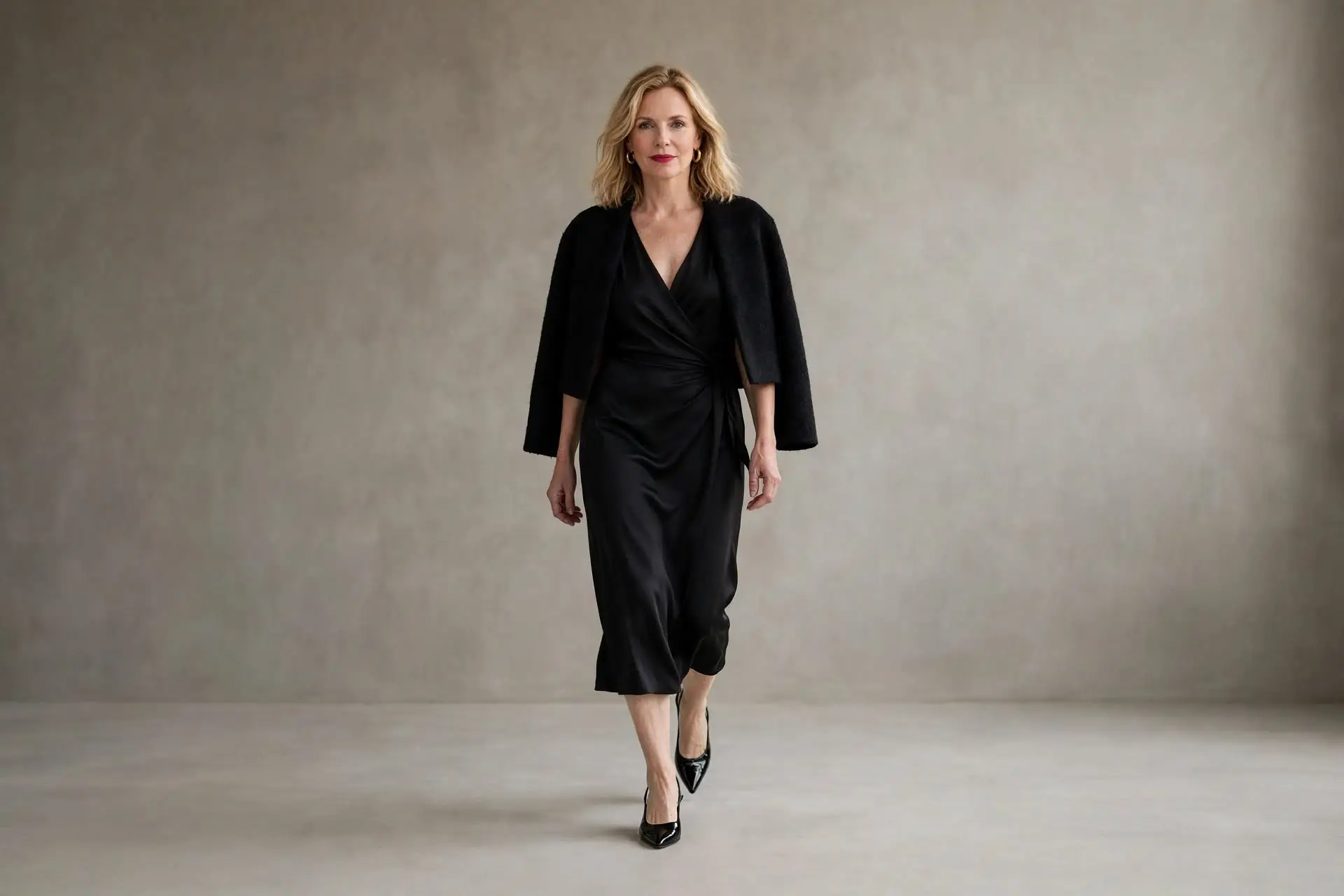 How to Wear All Black Over 40 Without Looking Severe 1 How to Wear All Black Over 40 Without Looking Severe