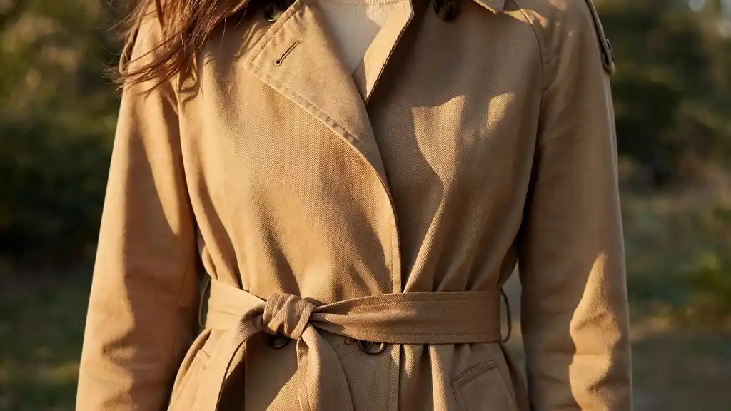 How to Style a Trench Coat Over 40 With Clothes You Already Own 7 Knot the belt slightly off center when it is closed
