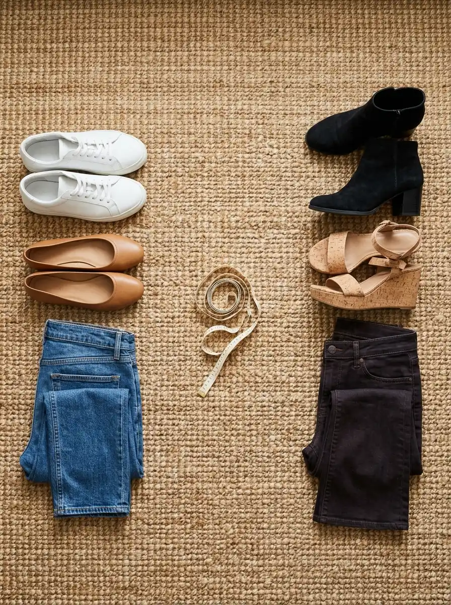 Bootcut vs Straight Leg Jeans Over 40 5 Match each pair of shoes to a cut
