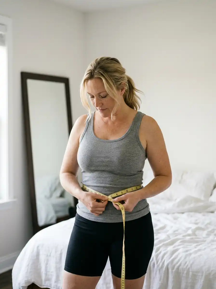 Measure your waist, hips, and inseam at home