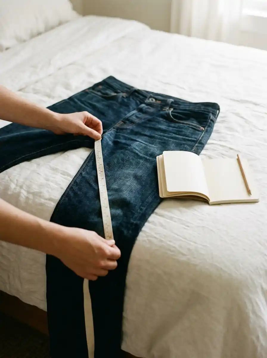 Bootcut vs Straight Leg Jeans Over 40 2 Measure your waist, hips, and inseam with a soft tape