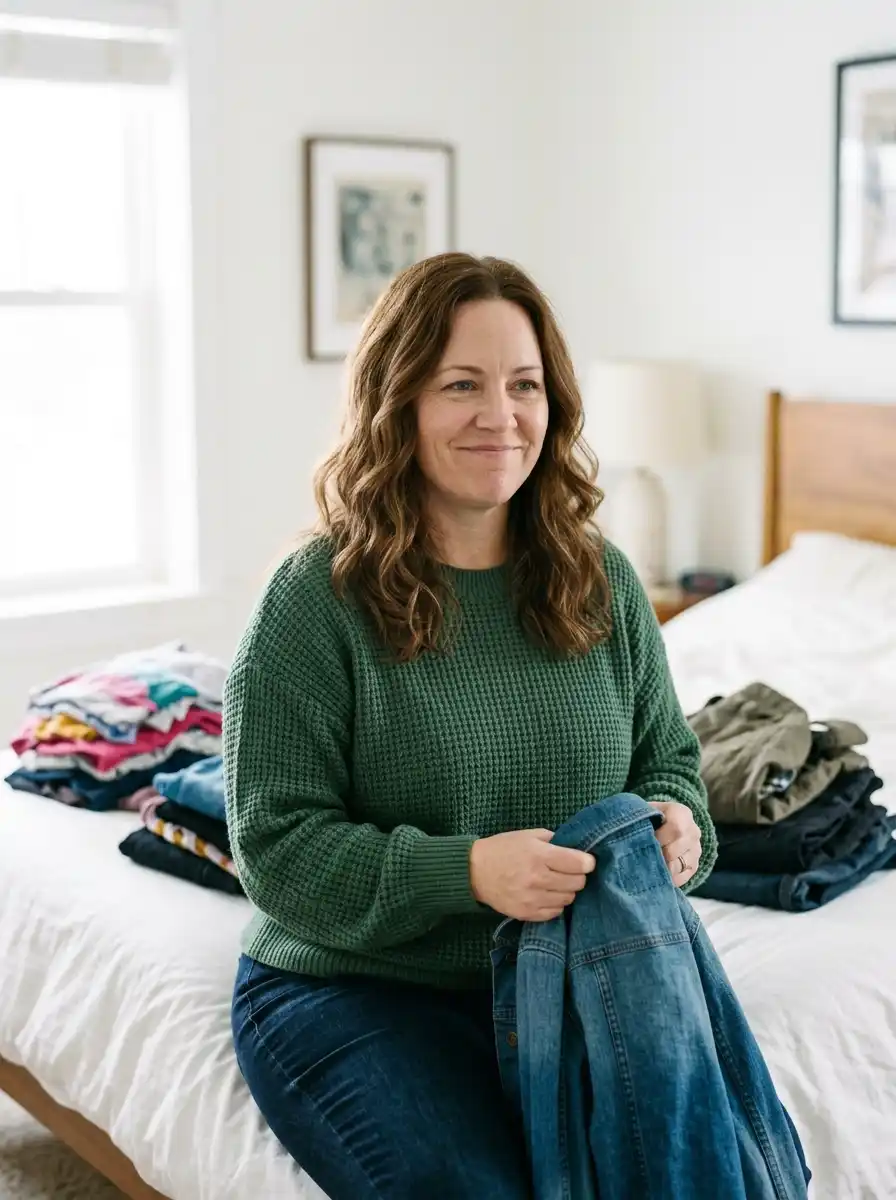 How to Look Effortlessly Chic Over 40 With the Clothes You Already Own 2 Pull every top, bottom, and jacket out onto your bed
