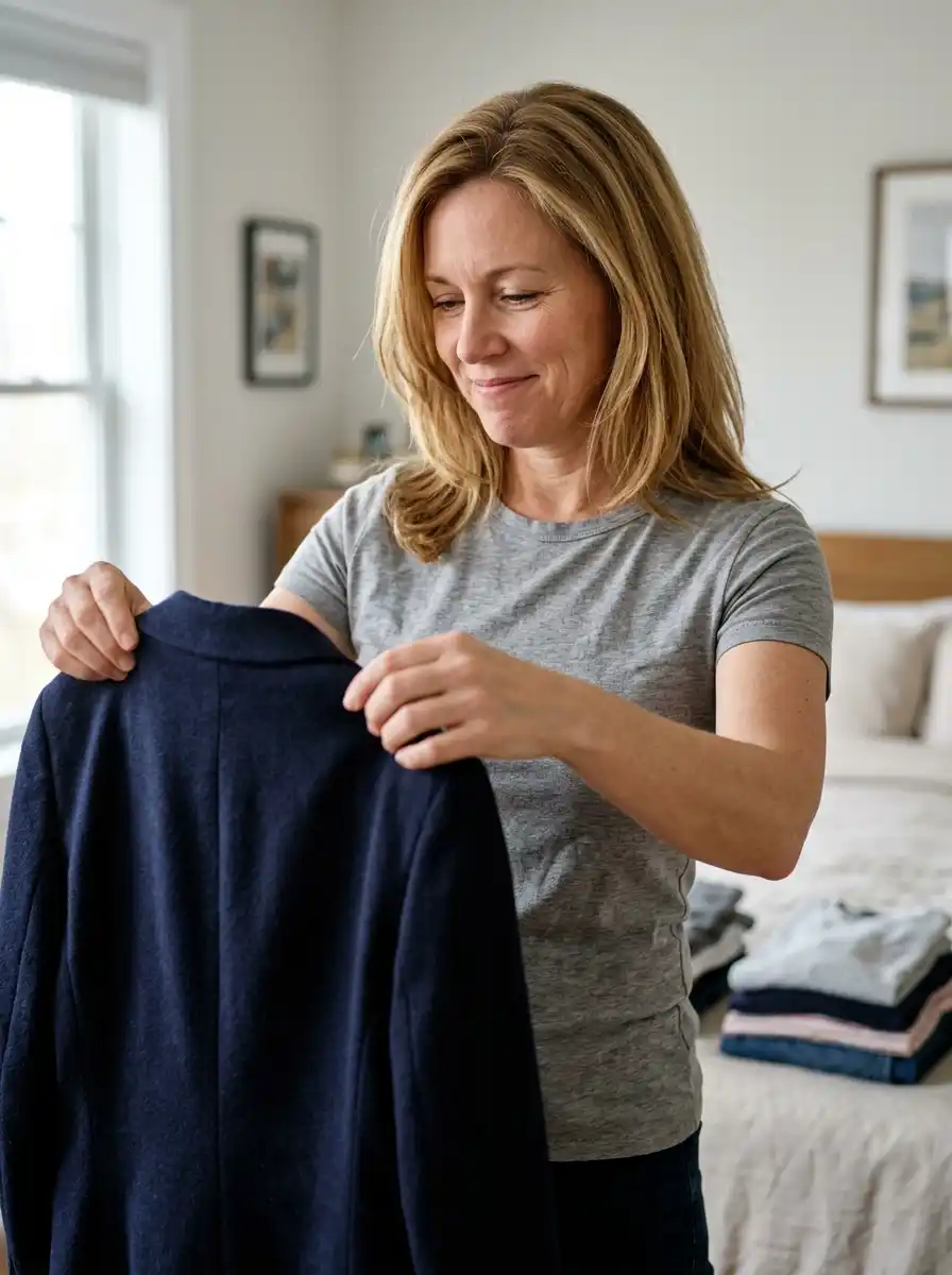 How to Dress Like a Millionaire Over 40 Without Spending Like One 2 Sort Your Closet Into Keep, Tailor, and Let-Go Piles
