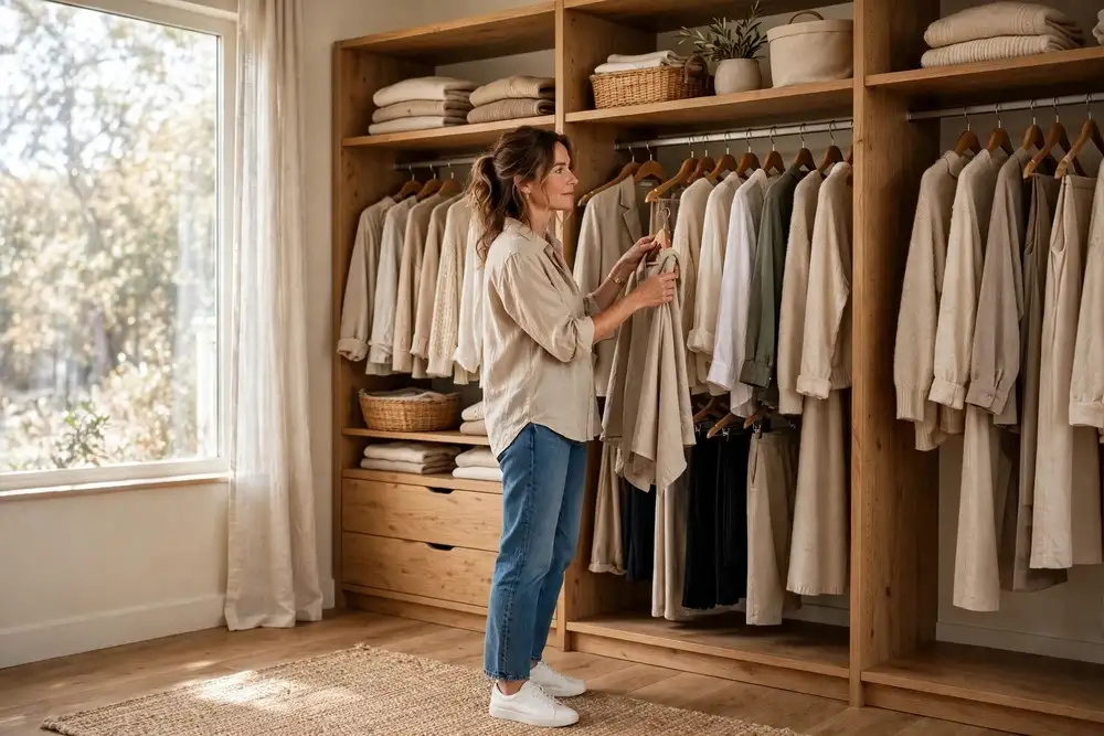 How to Transition Your Wardrobe From Summer to Fall Over 40 3 Step 1 Audit Before You Shop