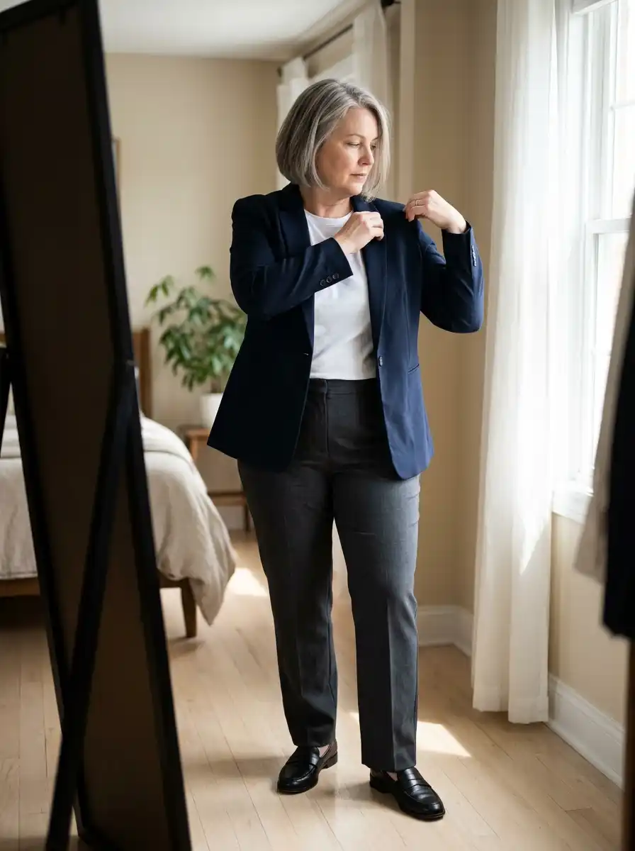 How to Look Effortlessly Chic Over 40 With the Clothes You Already Own 3 Try on each piece in front of a full-length mirror