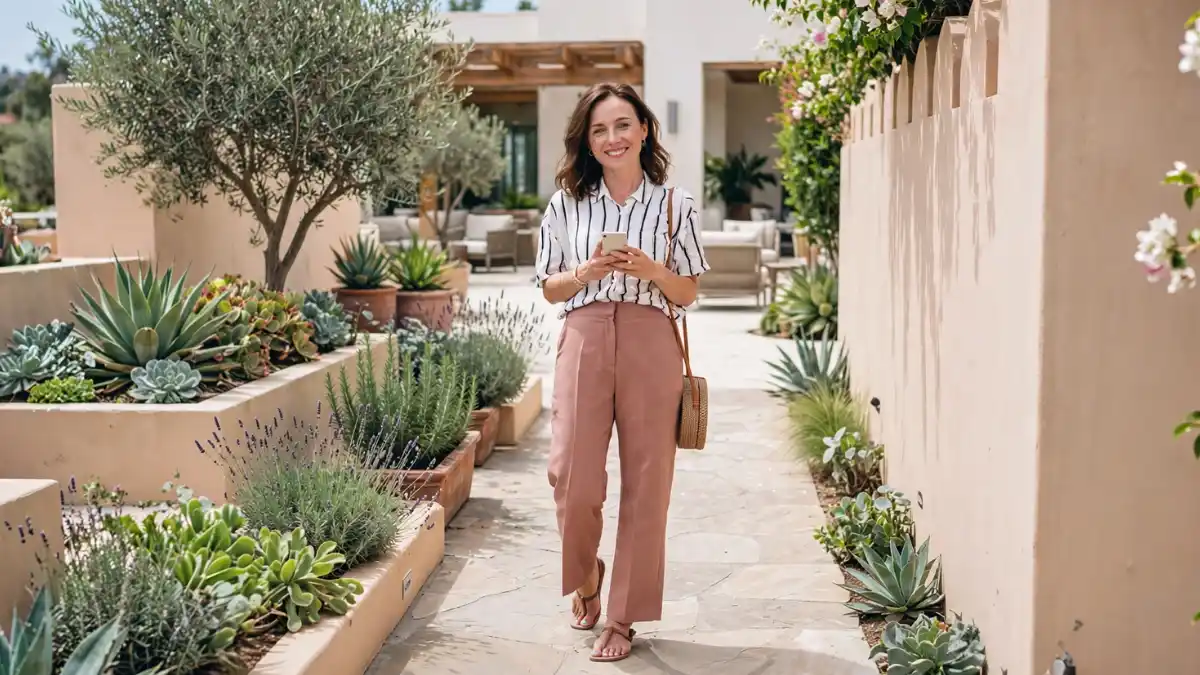 Why Nothing Looks Good on Me Anymore (Over 40 Guide) 8 Wide leg trousers and soft shapes that suit a changing body over 40