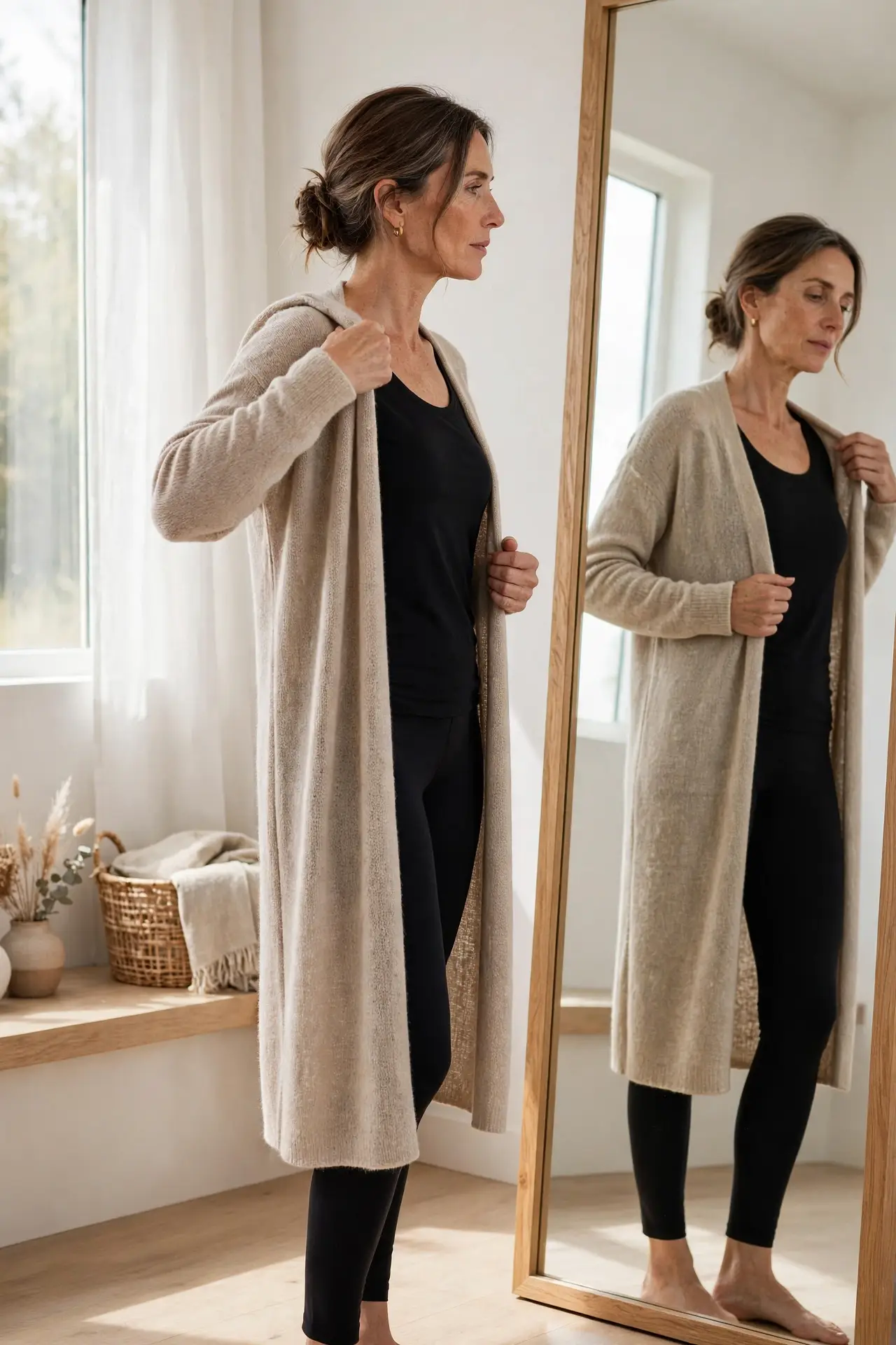 How to Wear Leggings Over 40 Without Looking Sloppy 2 Why Leggings Read Sloppy Over 40