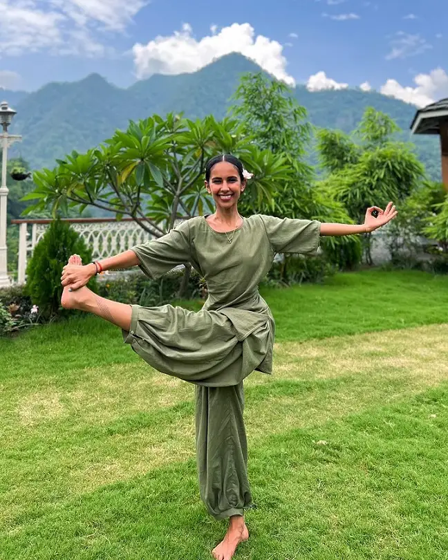 Olive Green Cotton Tunic and Harem Pants
