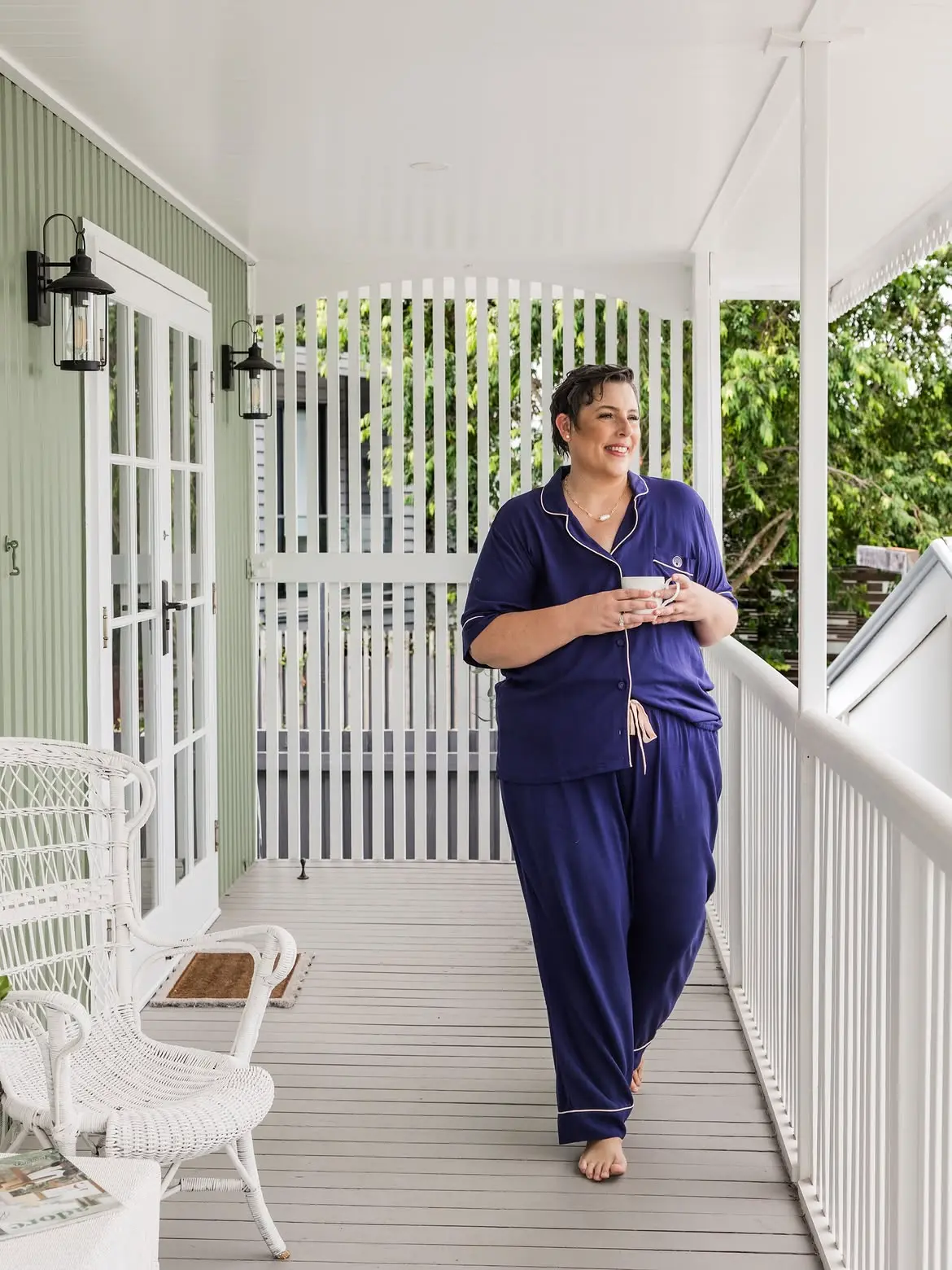 Elevated Pajamas for Women Over 40: 10 Sets You Can Answer the Door In 10 9. Indigo Short Sleeve Pajama Set