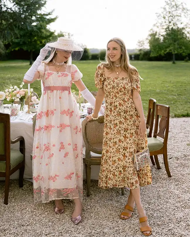 Romantic Floral Midi for a Garden Tea Party