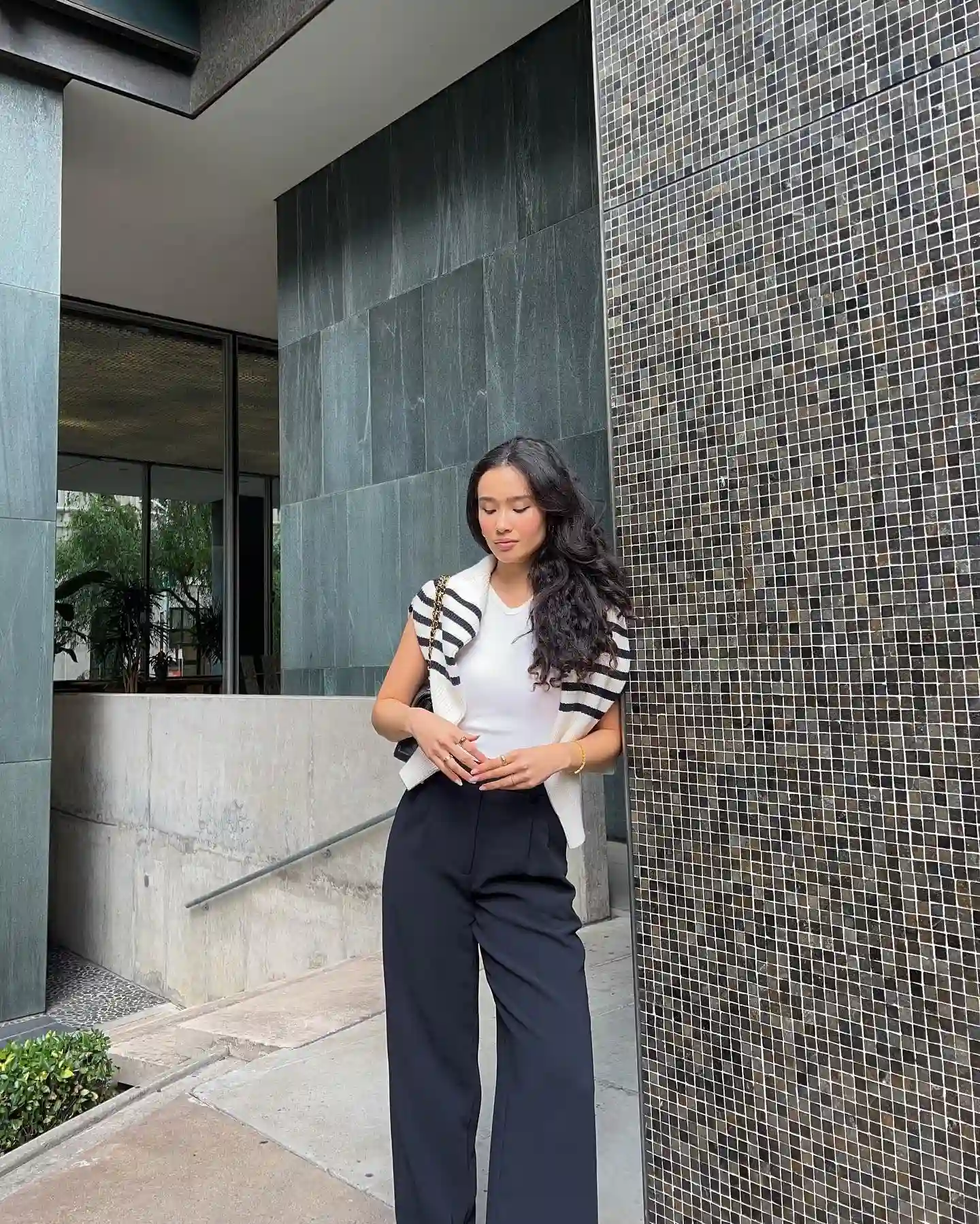 Fall Capsule Wardrobe for Women Over 40 (20 Pieces) 20 19. Black Pleated Wide Leg Trousers