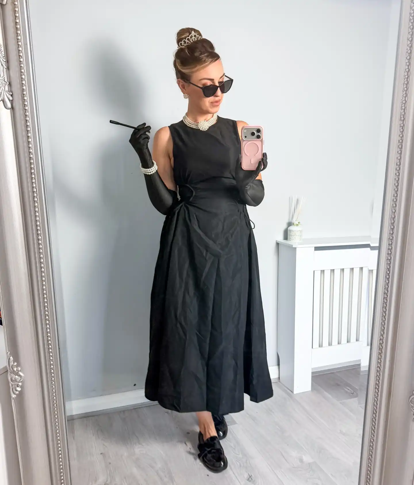 1. Old Hollywood Black Gown