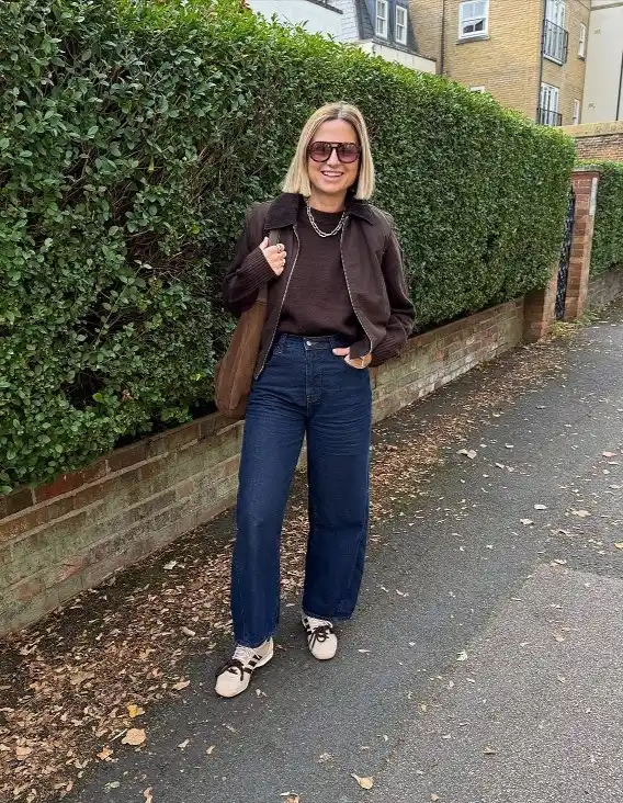 18 Winter Work Outfits for Women Over 40 6 Head To Toe Brown For An Easy Winter Morning