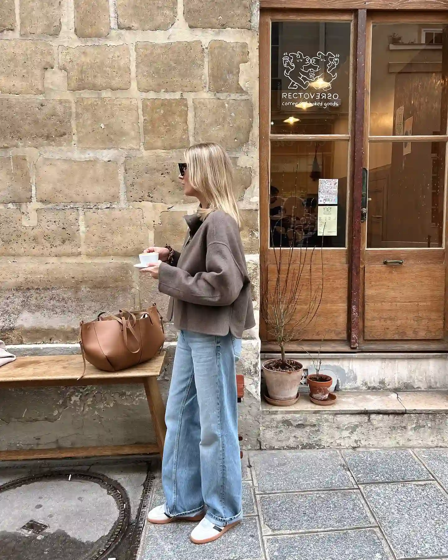 Fall Capsule Wardrobe for Women Over 40 (20 Pieces) 17 16. Brown Wool Cropped Jacket