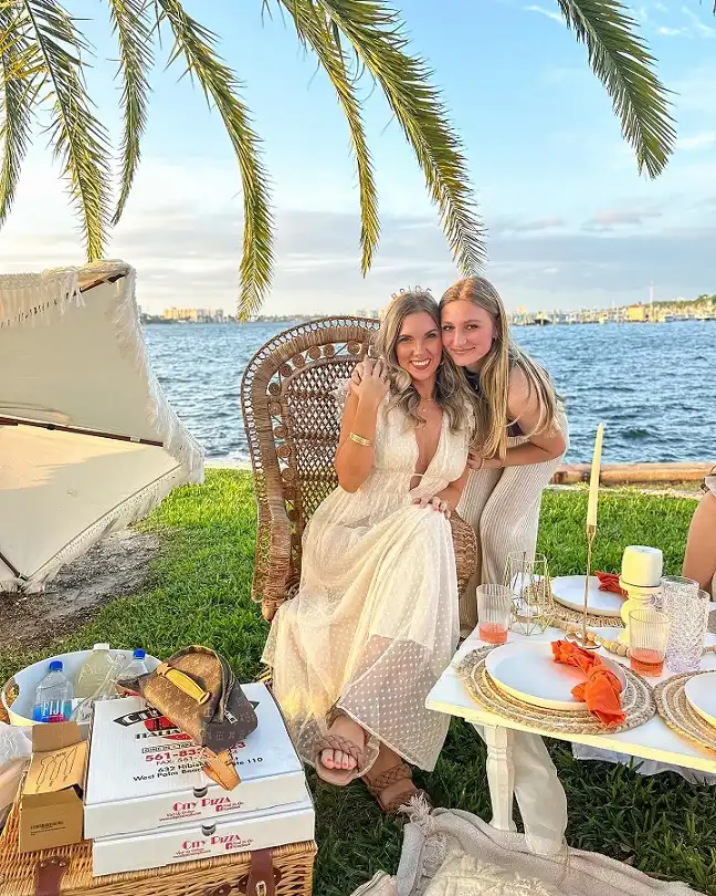Swiss Dot Maxi Dress for a Waterfront Picnic
