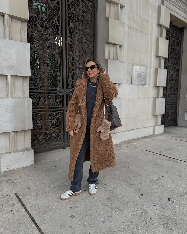 18 Winter Work Outfits for Women Over 40 3 A Teddy Coat For Days You Refuse To Be Cold