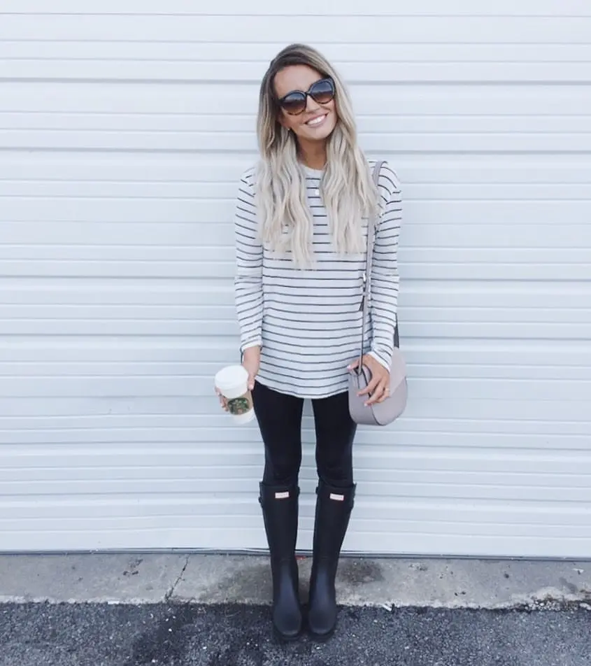 6. Black Rubber Rain Boots