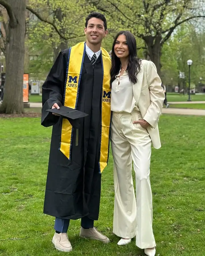 15 Outfits for the Mother of the Graduate Over 40 That Look Great in Every Photo 3 Ivory Pantsuit with a Silky Henley Blouse